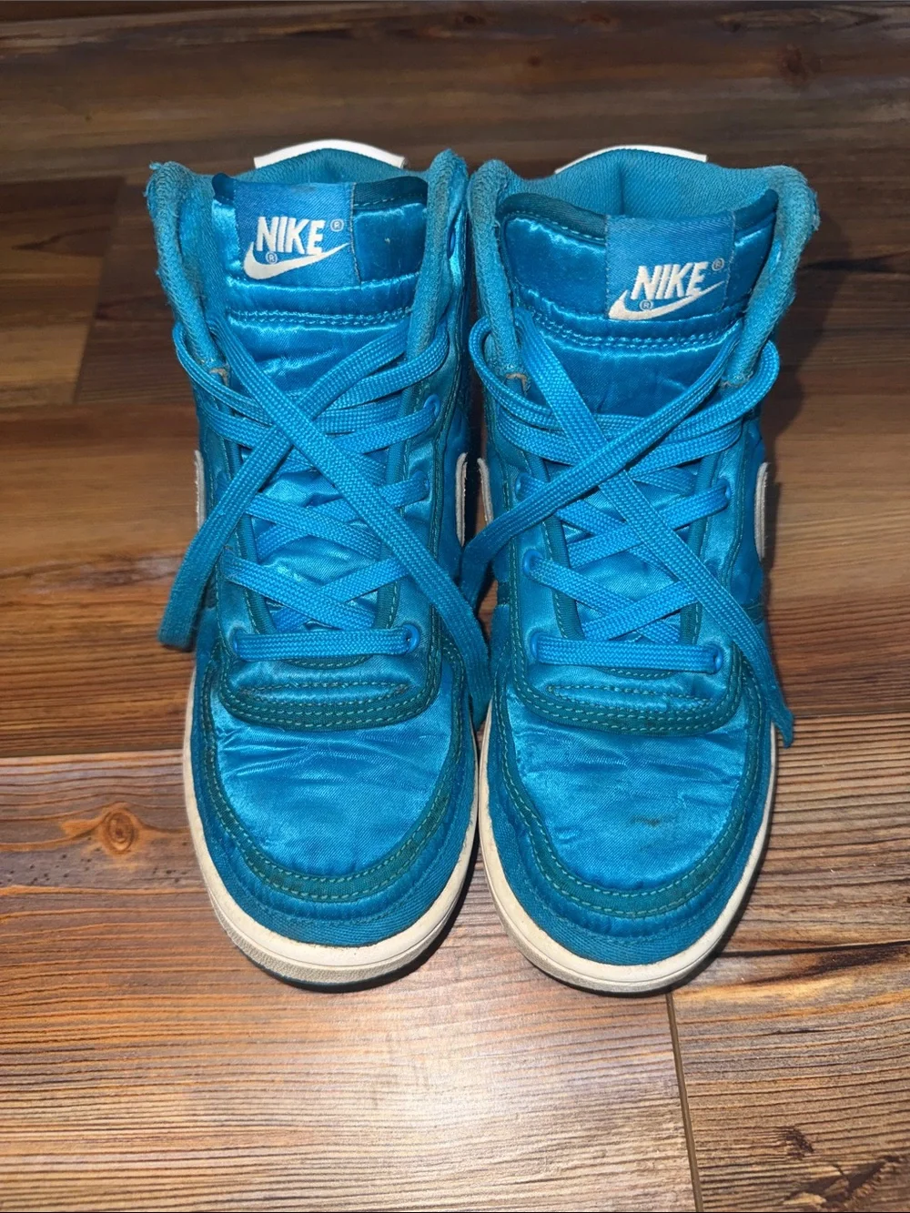 Nike Vandal High “Blue Orbit” Sneakers | Size 3Y | Bright Blue High Tops